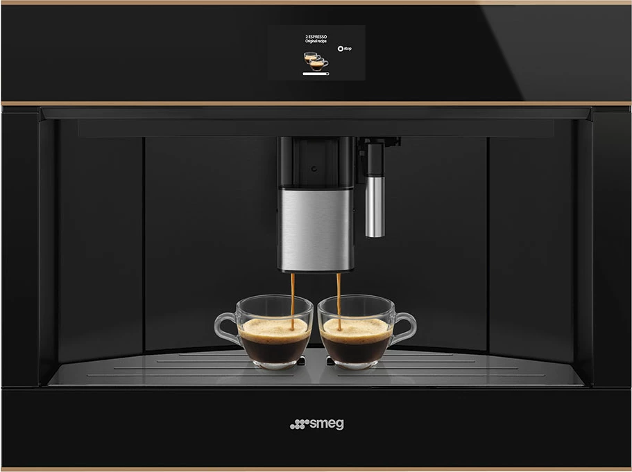 Pajisje montuese për kafe SMEG CMS4604NR Dolce Stil Novo, e zezë/bakër