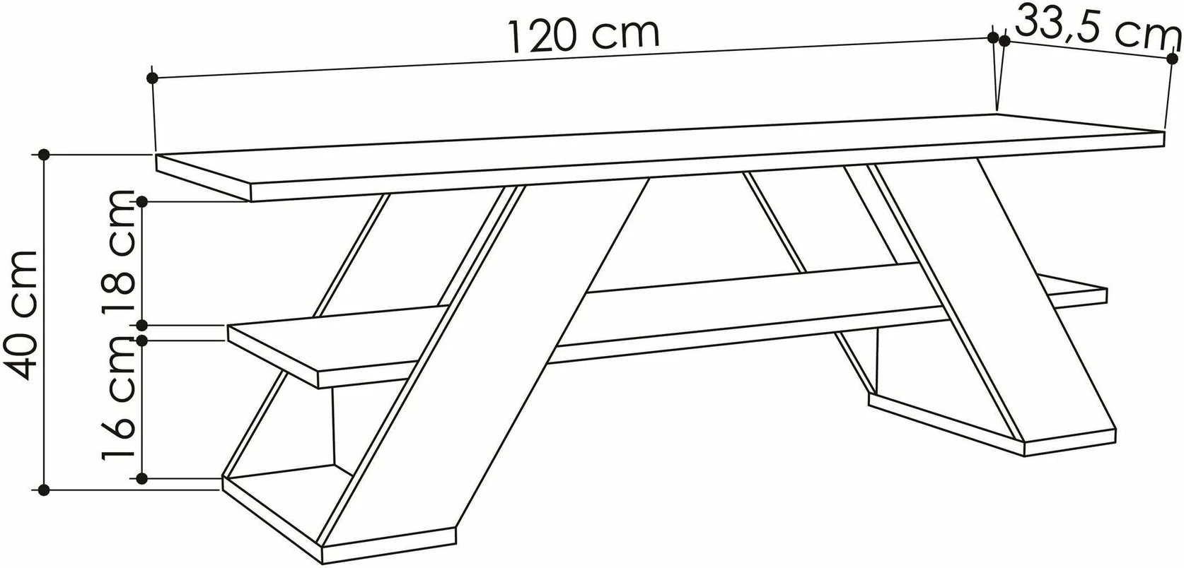 Komodë TV Skye Decor, ngjyrë rëre (sandstone)