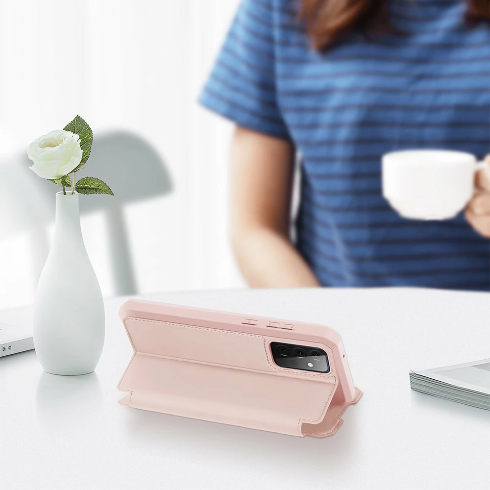 Mbështjellës Dux Ducis Skin X Bookcase për Samsung Galaxy A72 4G, Rozë