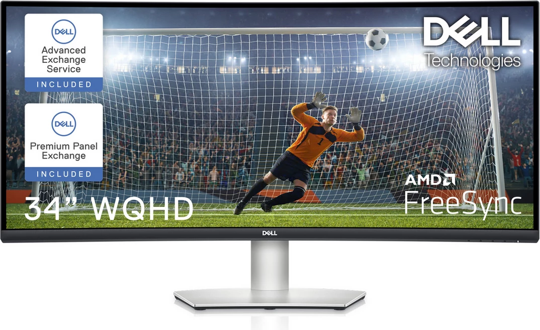 Monitor Dell S3423DWC 34" WQHD 3440x1440 100 Hz VA i lakuar me altoparlantë, Black
