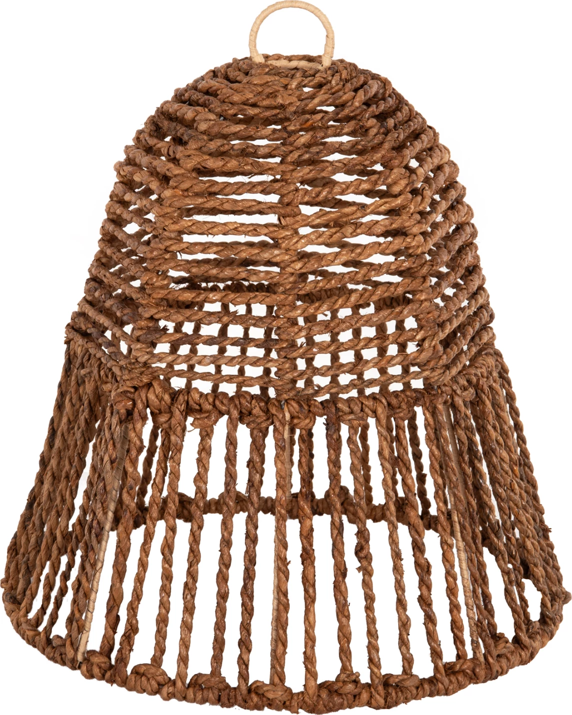 Llambë varëse tavani, fibra peme banane të thata, ngjyrë kafe, FH7858, Φ41x41-136H cm