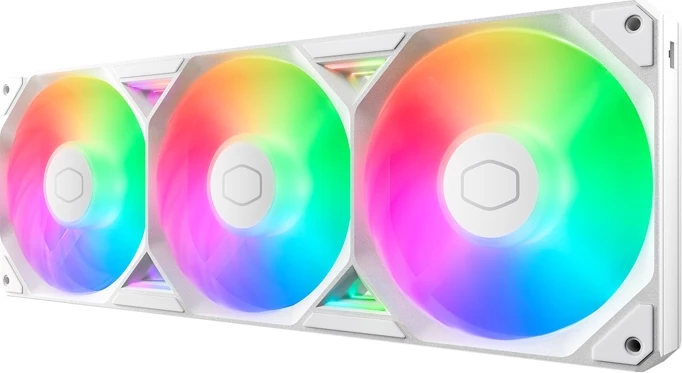 Ventilatorë Cooler Master SickleFlow Edge 360 ARGB, të bardhë, set prej 3 copë
