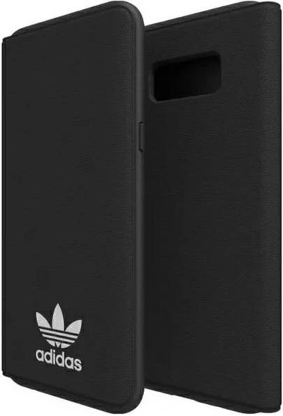 Mbështjellës Adidas OR Booklet Case Basic për Samsung Galaxy S8+, i zi