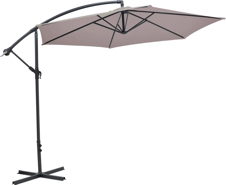 Çadër me bazë Jiopel, bezhë/hiri, 3m