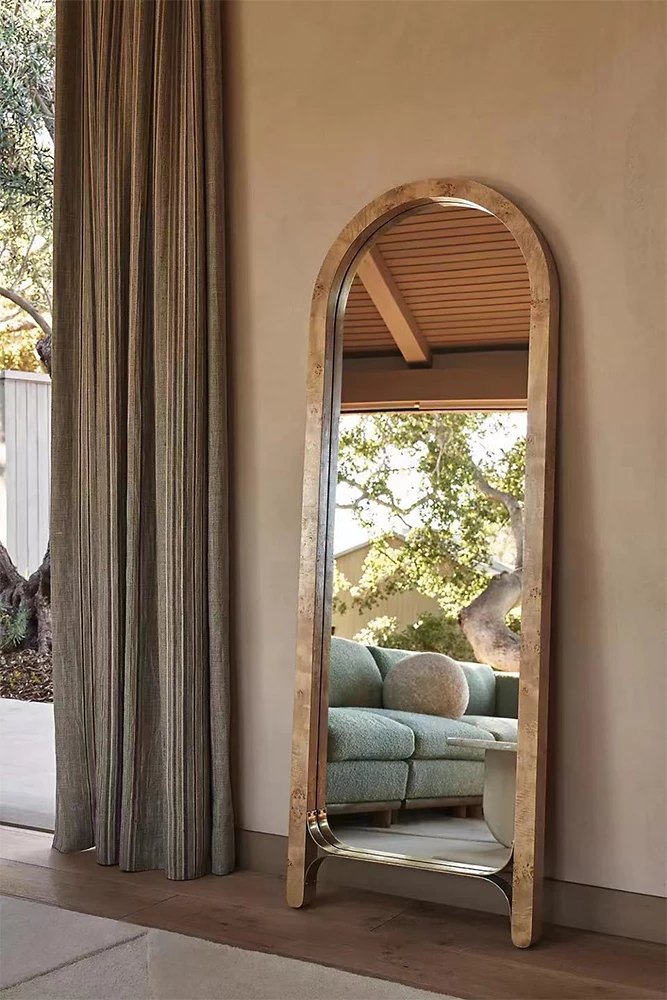 Pasqyrë Spetses, kornizë druri natyrale, 66x182cm