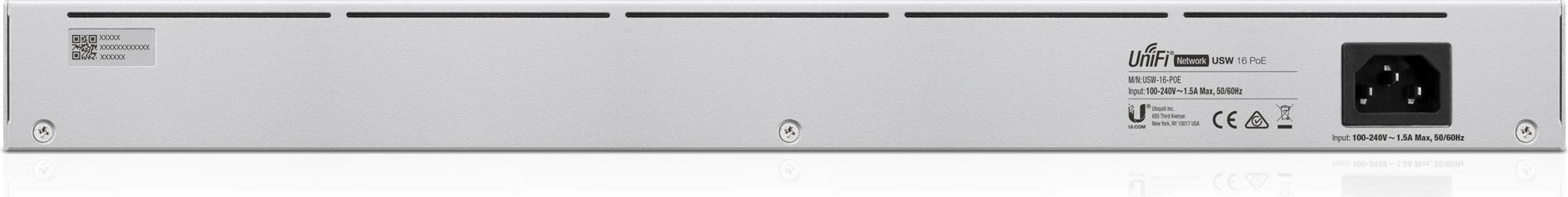 Switch Ubiquiti UniFi 16-Port PoE Managed L2/L3 Gigabit Ethernet Argjendtë