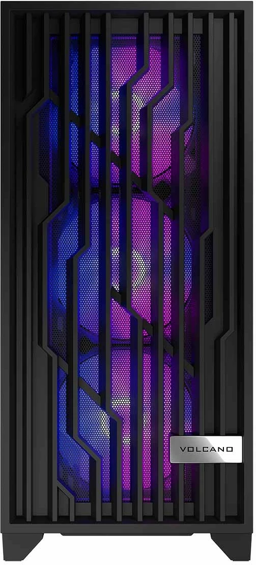 Kasë MODECOM Volcano Perun Apex ARGB Midi, e zezë