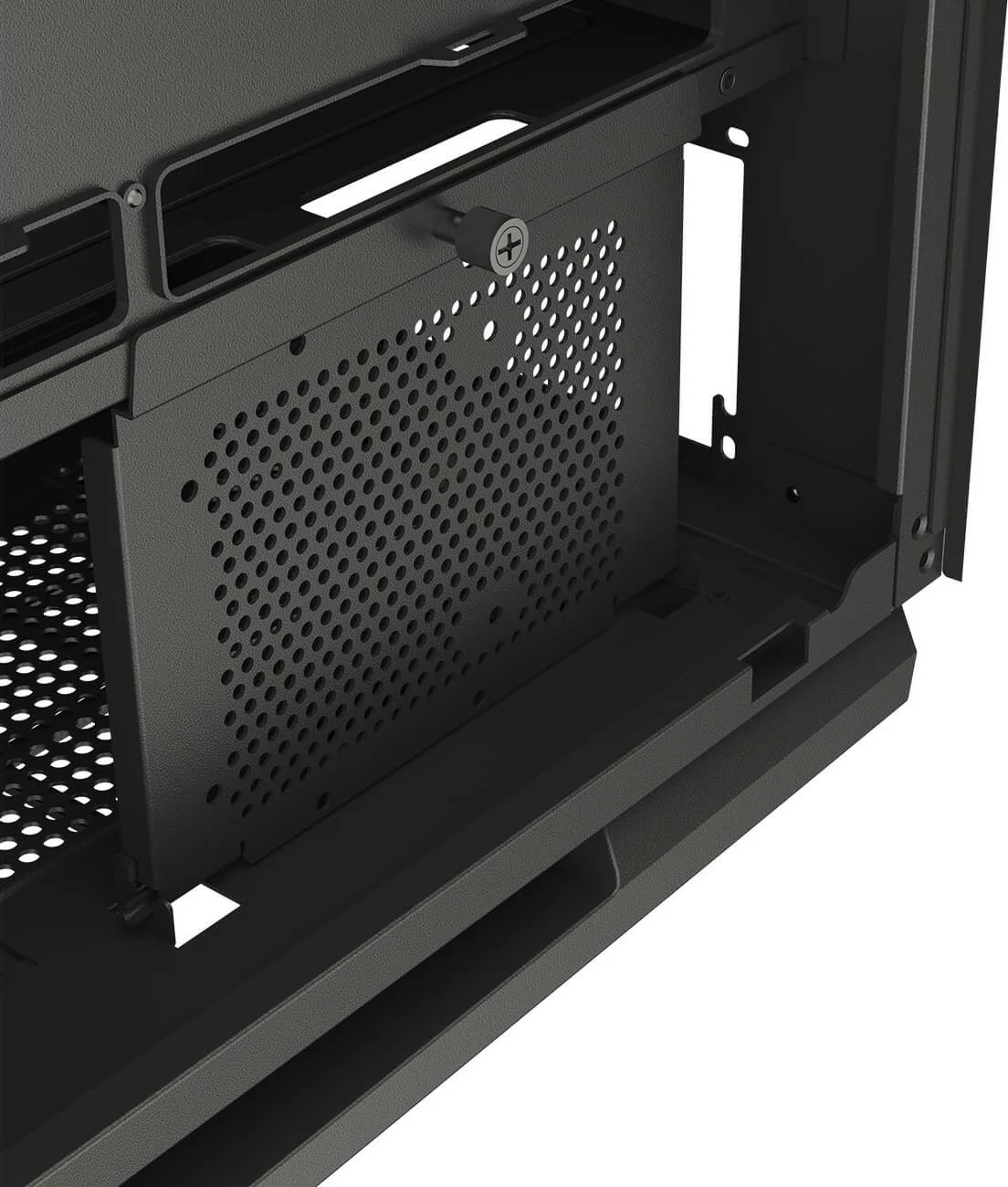 Kasë Cougar FV270 ARGB midi, e zezë