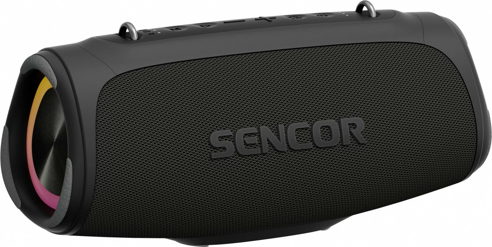 Altoparlant Bluetooth portativ, Sencor Resonex MIDI, 80W, IPX7, TWS, deri 12 orë, LED, i zi