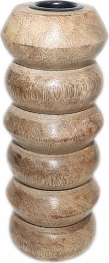 Mbajtës qiriri KAMAR, dru natyral, 6x6x15cm