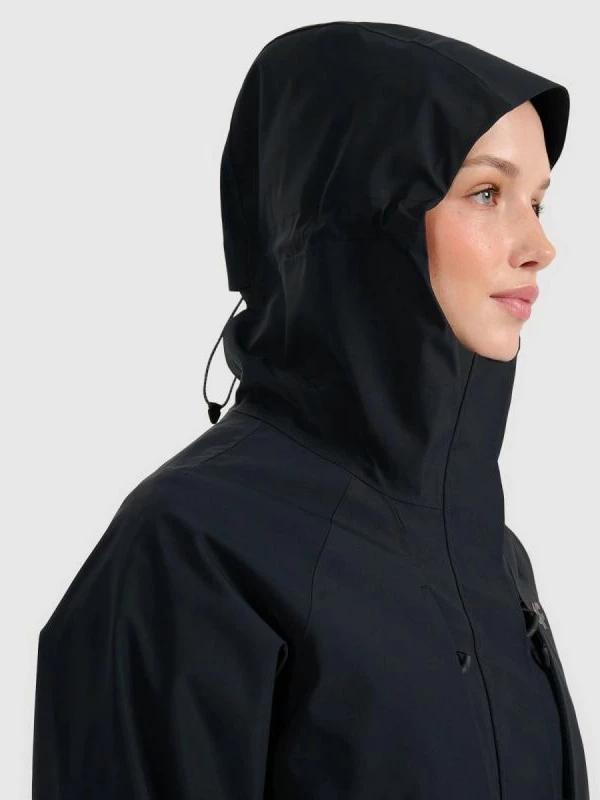 Jakne trekking për femra 4f, e zezë