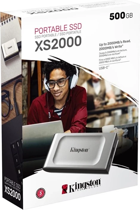 SSD Portativ Kingston XS2000, 500GB