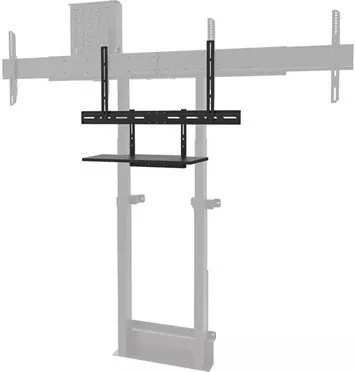 Raft videobar/raft tastiere Neomounts AV40-500BL, për ekrane 43-110″, VESA 200x200-800x800, ngarkesë 2.5 kg, çelik, zi