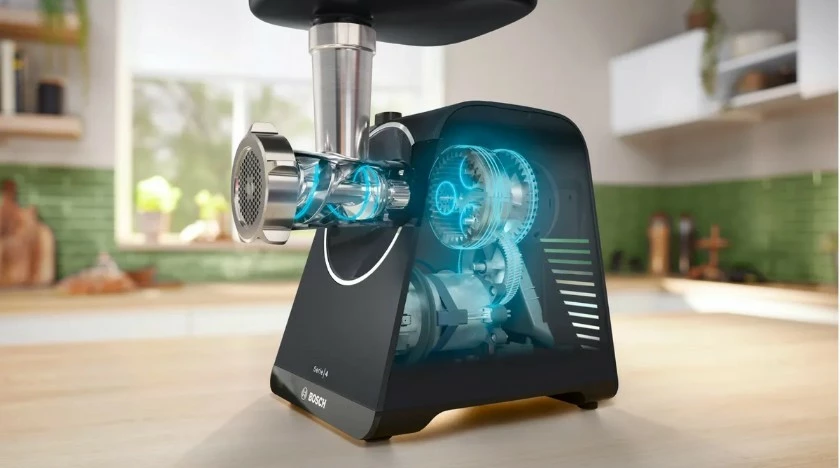 Mulli mishi Bosch Series 4 MFWS435B 1900W 2.5 kg/min me kthim të kundërt, e zezë/argjendtë