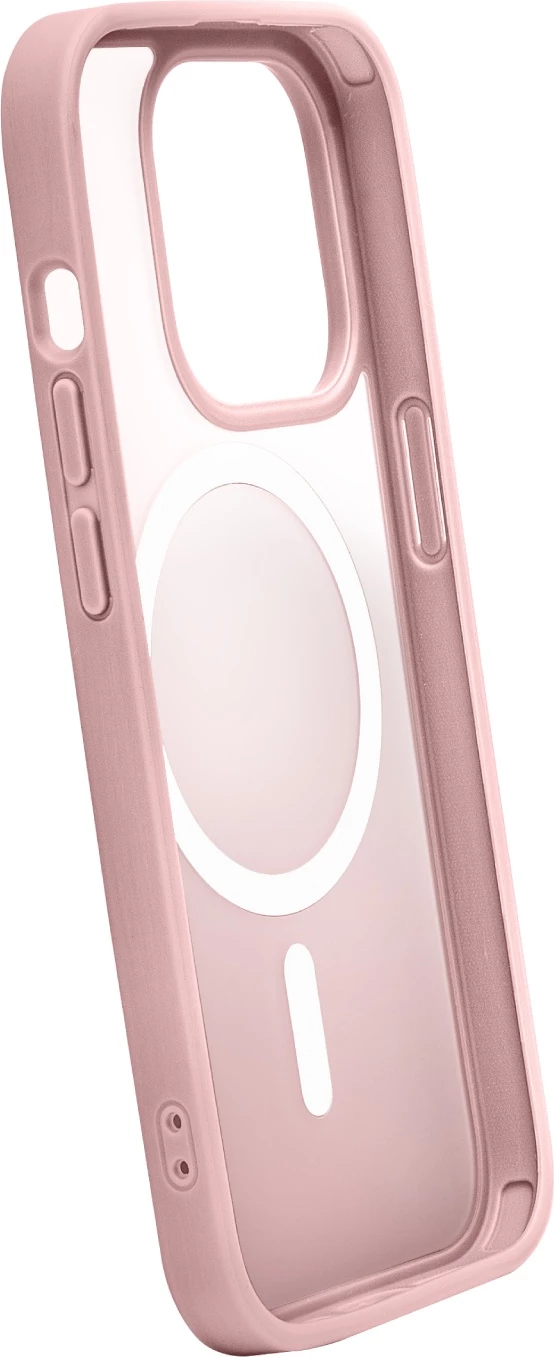 Mbështjellës Puro Gradient MagSafe për iPhone 15 Plus, silikon, rozë