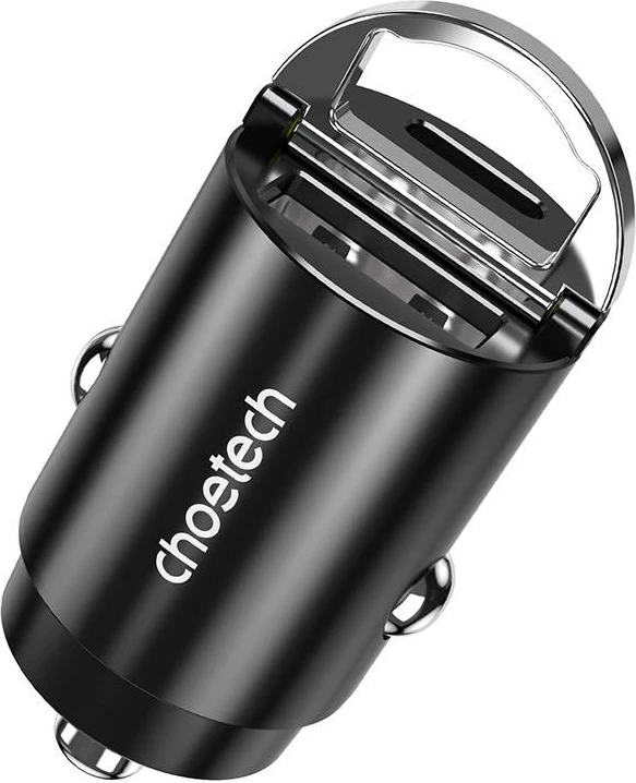 Karikues veture Choetech TC0006, 1x USB-A, 1x USB-C, 30W, i zi