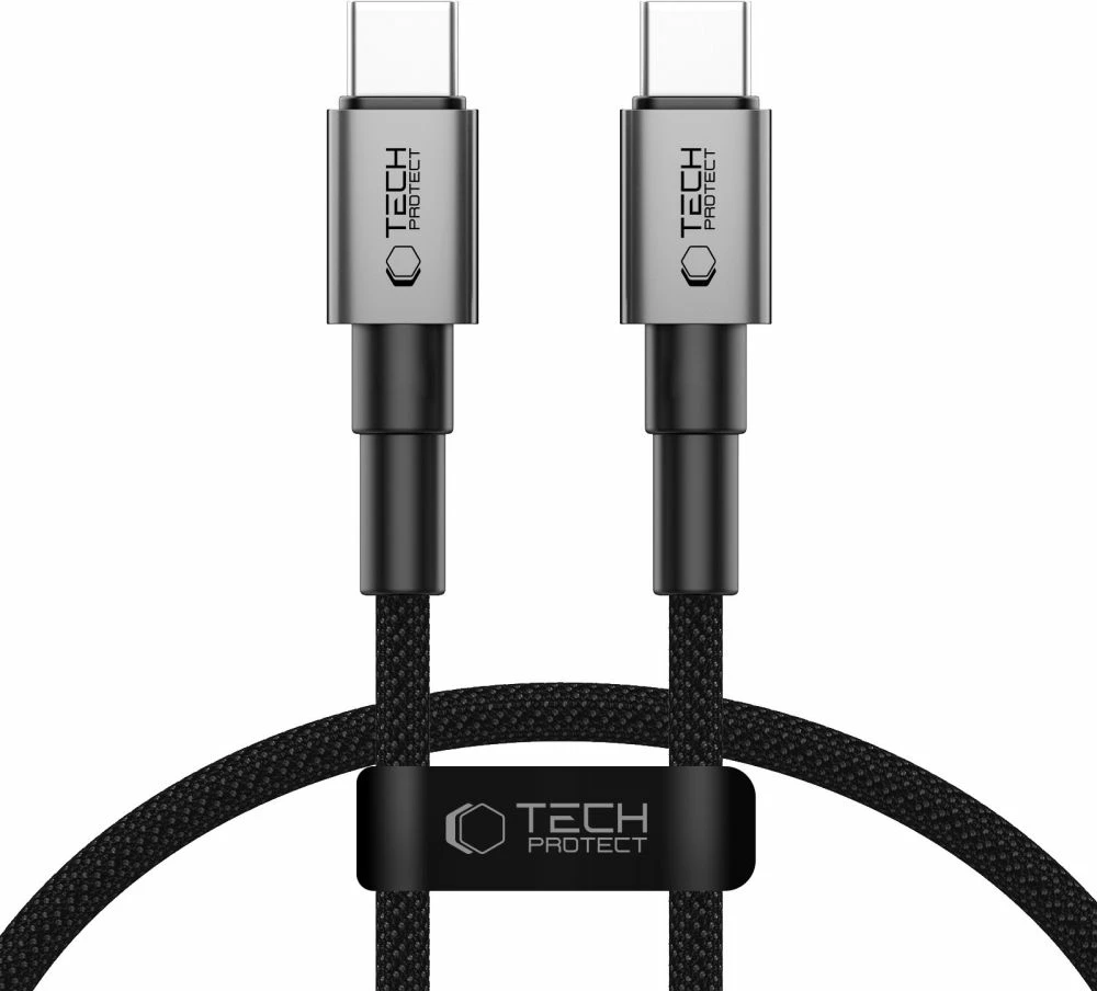 Kabllo USB-C Tech-Protect UltraBoost DNA, 25cm, 60W, Gri